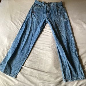 Fubu Jeans Mens 36x34 Blue Baggy Wide Leg Skater Y2K Vintage Grunge